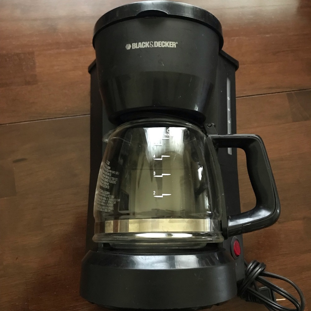 Black & Decker 5 Cup Coffee Maker Black